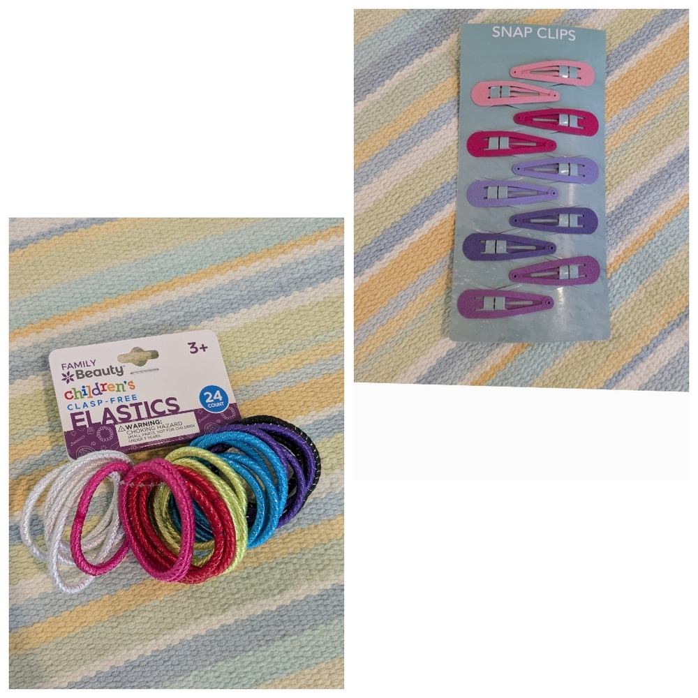 🛍️ BUNDLE ONLY • New Hair Ties And Clips